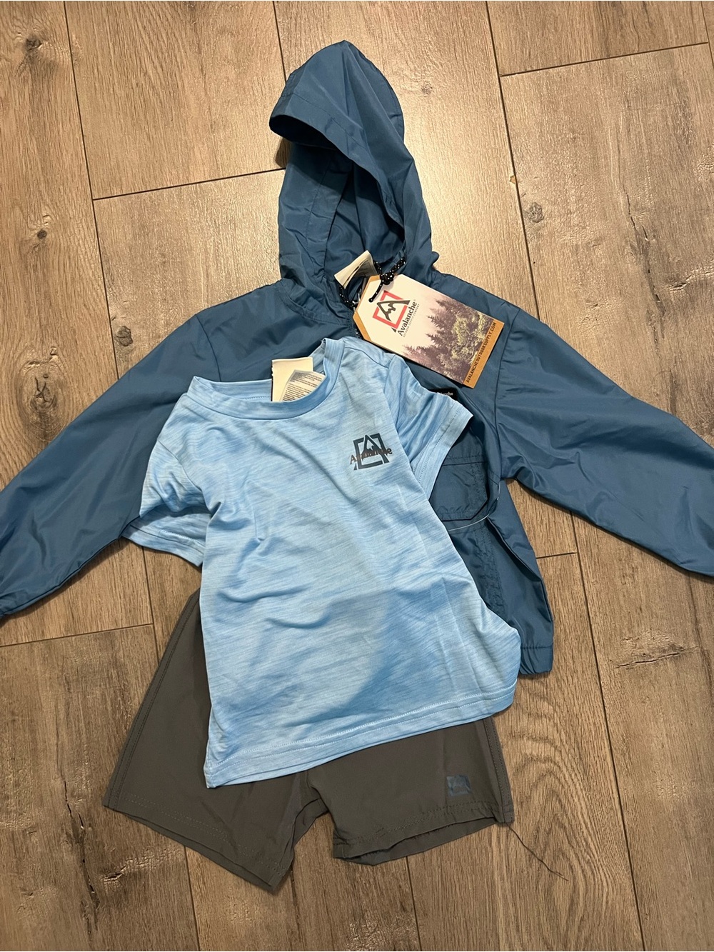 Avalanche Light Blue Kids Short Sleeve Performance Tee